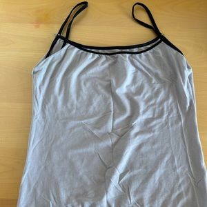 rose embroidered purple cami